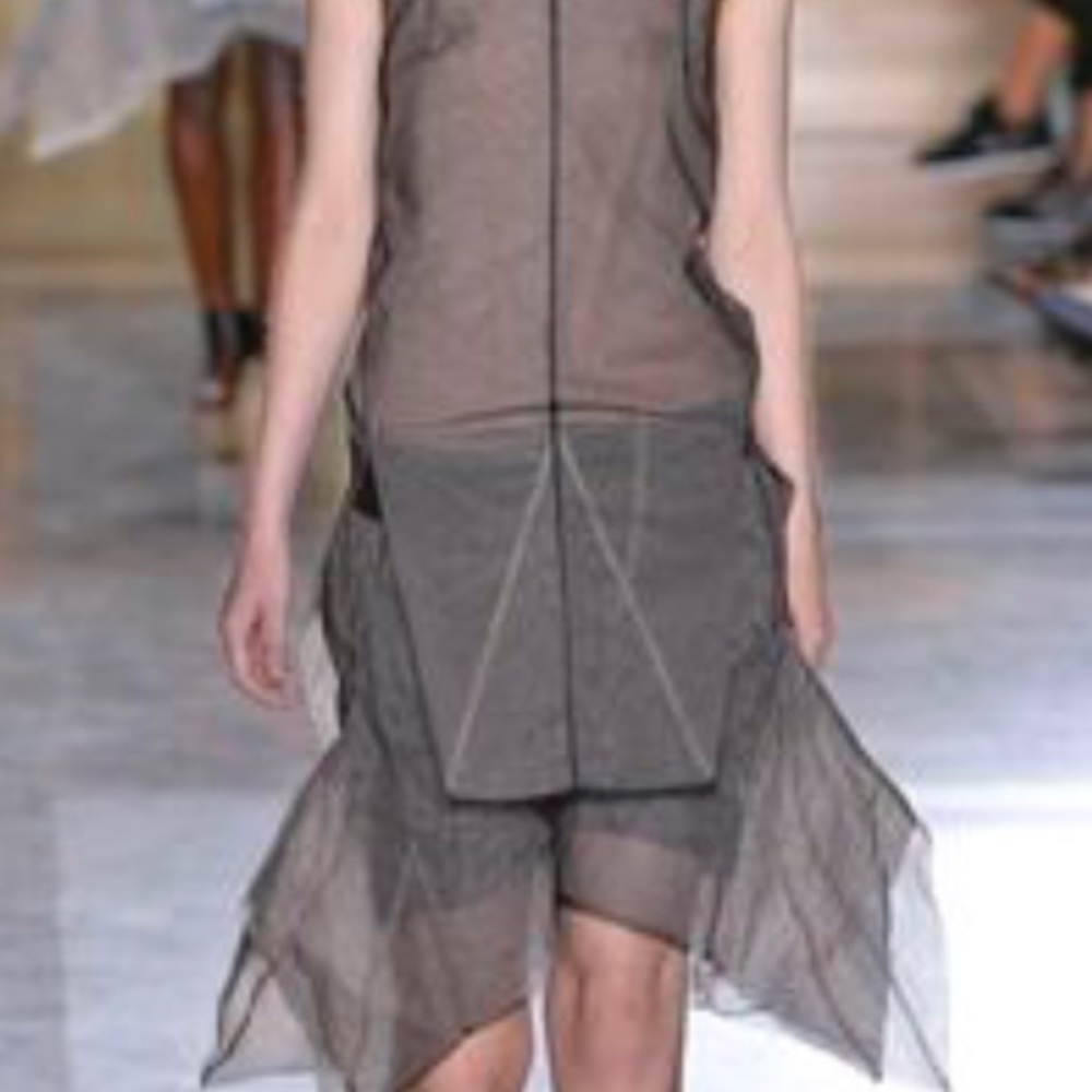 Rick Owens tulle shorts from faun collection